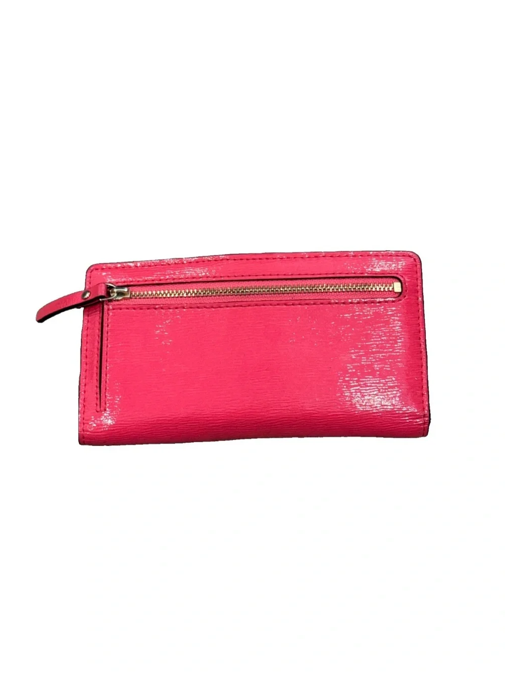 KATE SPADE BEACON COURT ANGELICA STRAWBERRY PINK Wallet ID/CC SLOTS/COIN ZIPPER
